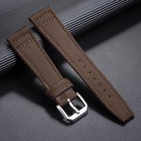 Nailono drobės laikrodžio dirželis 20mm 21mm 22mm juosta IWC Pilotui Vandeniui atsparus Sportinis laikrodžio dirželis Karvės odos riešo dirželis Vyriškas Moteriškas apyrankė 20mm ruda