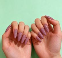 24 Pieces Of Manicure Bean Paste Color Clear Daily Versatile Gentle Pure Desire Long Almonds Wear Armor Jelly glue + rubbing strips*10pcs