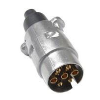 12V 7 kontaktų apvalus karavano priekabos sunkvežimio aliuminio lydinio kištuko adapterio jungtis