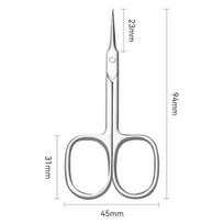 Puikios odelių žoliapjovės solidžios manikiūro smailėjančios žirklės „Dead Skin Tools“. B sidabras