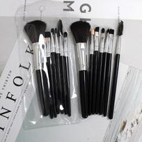 Naujas 8 vnt Makiažo šepetėlių rinkinys Makiažo maskavimo šepetėlis Blush Birios pudros šepetėlis Akių šešėliai Highlighter Foundation Brush Beauty Tools juoda