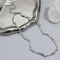 Women's Light Luxury Senior Necklace Ladies Boys Chain Accessories gray