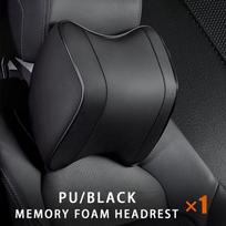 Car neck head restraint neck protection waist support pad car breathable memory foam cushion cushion car waist pillow 1pcs black neck black