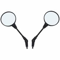 1 pora universalus sulankstomas veidrodis 10 mm, skirtas Kawasaki Klx250 juoda