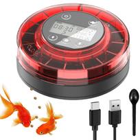 Automatinis žuvų lesintuvas Akvariumo automatinis maisto dozatorius USB įkraunamas Automatinis žuvų maisto dozatorius su laikmačiu LCD ekranas