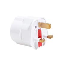 Eu Euro 2 Pin To Uk 3 Pin Plug AC Universalus Adapter Travel Converter Europietiškas balta