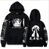 Bleach Anime Zaraki Kenpachi Spausdintas Su Gobtuvu Populiarus Džemperis Ruduo Laisvas Gatvės Stilius Harajuku Unisex Džemperis S