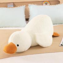 Mielas Anties Lėlė Mažas Antukas Pliušinis Žaislas Didelė Balta Žąsis Pagalvė Skudurinė Lėlė Didelio Dydžio Lėlė Dovana 30cm【0.1kg】