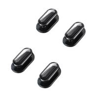 Paslėpti automobilio kabliukai ABS lipni galinės sėdynės organizatoriai raktams 4pcs juoda