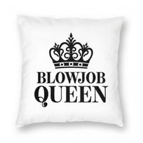 Blowjob Queen Square Pillowcase Polyester Linen Velvet Creative Zip Decorative Pillow Case Home Cushion Cover Wholesale 12x12Inch