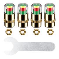 Automobilio padangų slėgio stebėjimo vožtuvas 36 PSI 2,4 baro Padangų slėgio jutiklio kotelio dangteliai 4pcs E