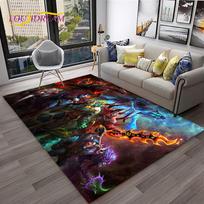 3D Dota2 Klasikinio Žaidimo Žaidėjo HD Kilimas Namų Svetainei Miegamajam Sofai Prie Durų Dekoras, Vaikų Žaidimų Zonos Kilimas Neslystantis Grindų Kilimėlis 40x60cm