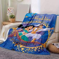 1 vnt., Disney Aladinas Skraidantis kilimas pledas Puikiai tinka namų dekoravimui, sofos uždengimui, lauko naudojimui, dovanoms, minkštas pledas miegamajam, svetainei 80x120cm