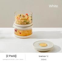 Stiklinis Tupperware rinkinys Pietų dėžutė Hermetiški maisto laikymo indai šaldytam ryžiui Šaldytuvas Virtuvės organizatorius Salotų dubuo su dangčiu
