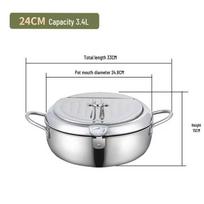 Yuzhou 304 Stainless Steel Tempura Deep Fryer with Temperature Control