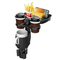 Multi-Function Car Water Bottle & Cup Holder Mat juoda