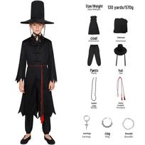 K-POP Demonų Medžiotojų Grupės Cosplay Vaikams Juodas Helovino Sceninis Kostiumas Adult M