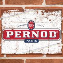 PERNOD Metaliniai ženklai Vyro urvas Pub Sieninė Šulinio Garažas Baras Alkoholio Plakatas Skardos ženklas JK Aliuminio 20x30cm（7.8x11.8inch）