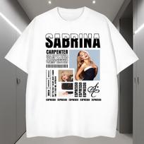Sabrina Carpenter music festival Fashion Unisex T Shirt Unisex Cotton Short Sleeve Yk Oversized Tee Popular Tops For Fans S