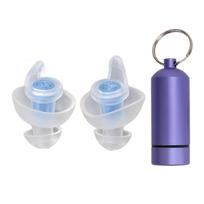 Concert Ear Plugs Liquid Silicone Ergonomic Noise Reduction High Fidelity Music Ear Plugs with Stora