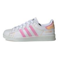 adidas Originals Superstar Series Trendy Comfort Low-Top Skate Shoes For Women White Orange Pink FY7357 EU 37