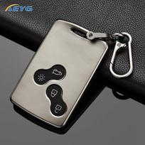 TPU automobilio rakto dėklas Dangtelis Korpusas Renault Megane 2 3 Clio Scenic Duster Kaptur Captur Logan Laguna Zoe Koleos Danilo Nema Fluence gray