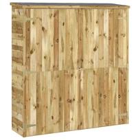 Garden Shed 163 x 50 x 171 cm Solid Pine Wood