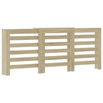 vidaXL Radiator Cover Sonoma Oak 205x21.5x83.5 cm