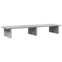 Monitor Stand Concrete Grey 100 x 27 x 15 cm Particleboard