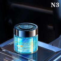 New High-End Car Aromatherapy Air Freshener With Flowing Sand Solid Fragrance Seat Decoration Car Logo Design Blue Wind Chime black