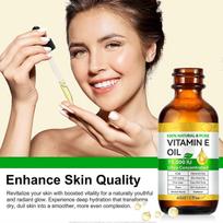 Ekologiškas vitamino E aliejus veidui ir odos priežiūrai, vitamino E drėkiklis, anti-senėjimo, lygina smulkias raukšles, raukšles, drėkina, stiprina ir maitina, lygina 1PCS