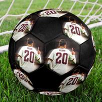 Pedri20 Printed Size 5 Soccer Ball, Machine-Stitched PVC, Durable & High Bounce, All Ages Fit, fan merchandise, matches & outdoor use.