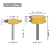 Multi-Shank Router Bit Set (6mm/1/4 /8mm/12mm/1/2 ) - T-Slot, Panel & Flush Trim Cutters for Wood Joinery & Edge Banding 1-4mm