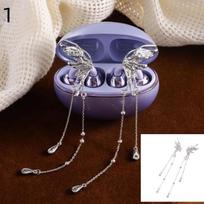 1 Pair Clip On Rhinestone Earbuds Open Ear Accessories Removable DIY Decoration for Customizing Wireless Earphones 1
