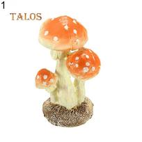 Mushroom Toadstool Miniature Ornament Fairy Garden Balcony Terrarium Dollhouse Decor No.1