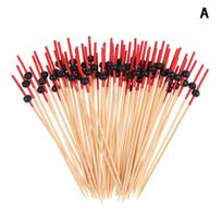 100 vnt 12 cm bambukiniai dantų krapštukai Pick Buffet Cupcake Fruit Fork Party Desertas Salotos Kokteilio iešmas vestuvių vakarėlio dekoravimui A beige