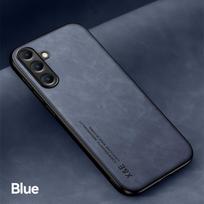 Smūgiams atsparus dėklas Samsung Galaxy M15 M35 M55 5G apsauginei dangai Su įmontuotu magnetiniu siurbimu automobilio laikikliui Coque Funda Capa For Galaxy M15 5G mėlyna