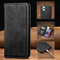 Tinka „IPhone 16 Promax“ telefono dėklui, įdėkite kortelės odą, jaučiamą atverčiamą dangtelį, magnetinį siurbimą, 13 mini telefono dėklą iPhone 13Pro juoda