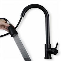Šlifuotas/Juodas Ištraukiamas Vonios Kriauklės Maišytuvas Nerūdijančio Plieno Virtuvės Kriauklės Karšto ir Šalto Vandens Maišytuvas Maišytuvas Juodas dušo maišytuvas G12