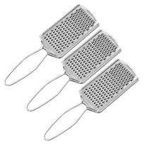 3Pcs Vegetable Graters Food Grade Rust-proof Stainless Steel Handheld Potato Carrot