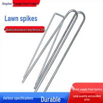 Weed Barrier U-Shaped Staples for Landscaping, Greenhouse & Tent Fixation - Galvanized Iron Diameter 25mm