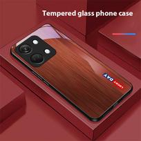 Wood Grain Striped For OnePlus Nord 3 5 6T 7 Pro 8 12 10T Reno8 Lite 5G 10R Nord N30 Hard Shell Tempered Glass Phone Case Black For OnePlus Nord 3