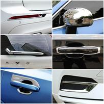 „Volvo XC60“, 2018–2022 m., „Chrome“ durų rankenos apdaila, rūko žibinto stiliaus rėmo šoninio veidrodėlio dangčio galinio lango valytuvo antgalis Style A