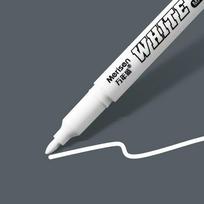 1/6/12PCS White Fine Tip Oily Paint Marker Pens for Tire Painting and Graffiti - Quick-Drying and Waterproof 1PC balta