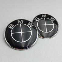 2 vnt. ABS 74mm 82mm BMW variklio dangčio emblema Automobilio priekinio dangčio logotipas Bagažinės dangtelio ženklelis BMW E39 E46 E30 E36 G20 E87 E60 E90 modeliams Priedai 82mmx1 74mmx1 gray