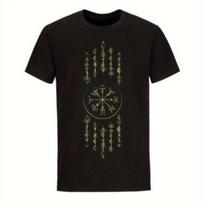 Norse Myth Odin Valknut Rune Thor Ragnarok Nordic Warrior TShirt 100 Cotton ONeck Short Sleeve Summer Casual Mens Tshirt S