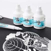 High-Capacity Large Tip White Ink Highlighter with Non-Fading Water-Based Ink Refill balta