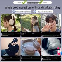 Baseus H1S Over-Ear Wireless Headphones juoda