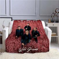 Westlife grupės muzikinis pledas, cosplay minkštas šiltas sportinis jogos sofos lovos pledas, Valentino dienos dovanų gerbėjams, gobeleno plakatas 100cmx150cm