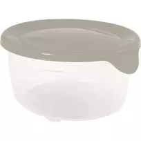 CURVER MAISTO DĖŽUTĖ FRESH&GO 0,5L APVALI SMĖLIO SPALVOS